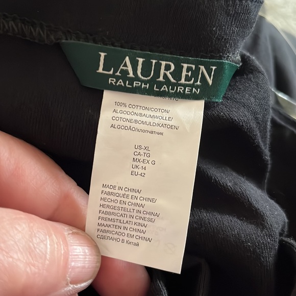 NEW Ralph Lauren black dress size XL. E#641 - Picture 8 of 9